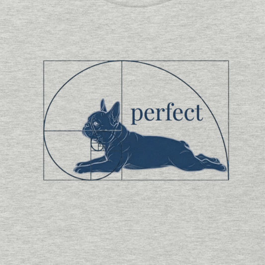 French Bulldog Fibonacci Golden Ratio "Perfect" Tee – Barry