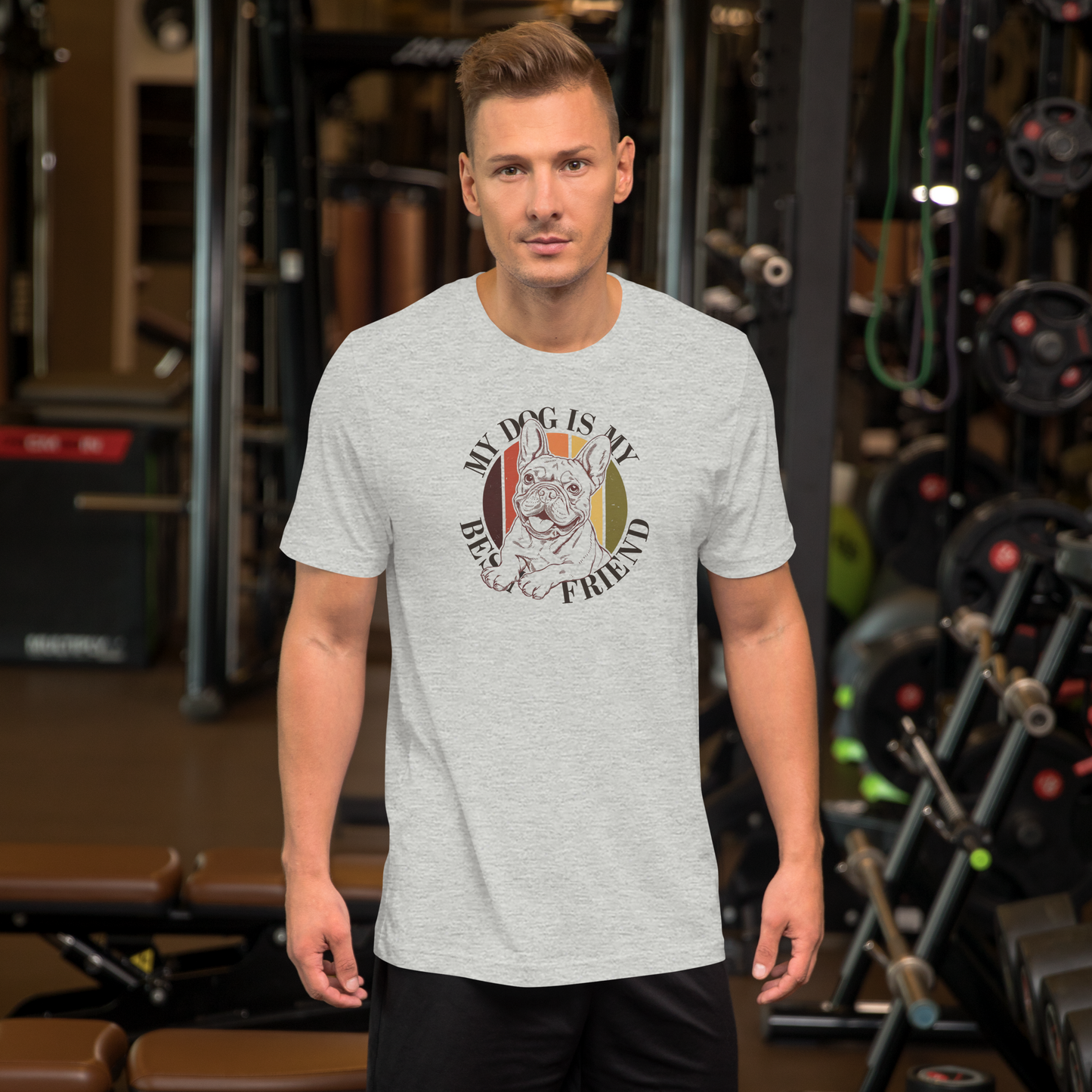 Retro French Bulldog "My Dog Is My Best Friend" Tee – Barry