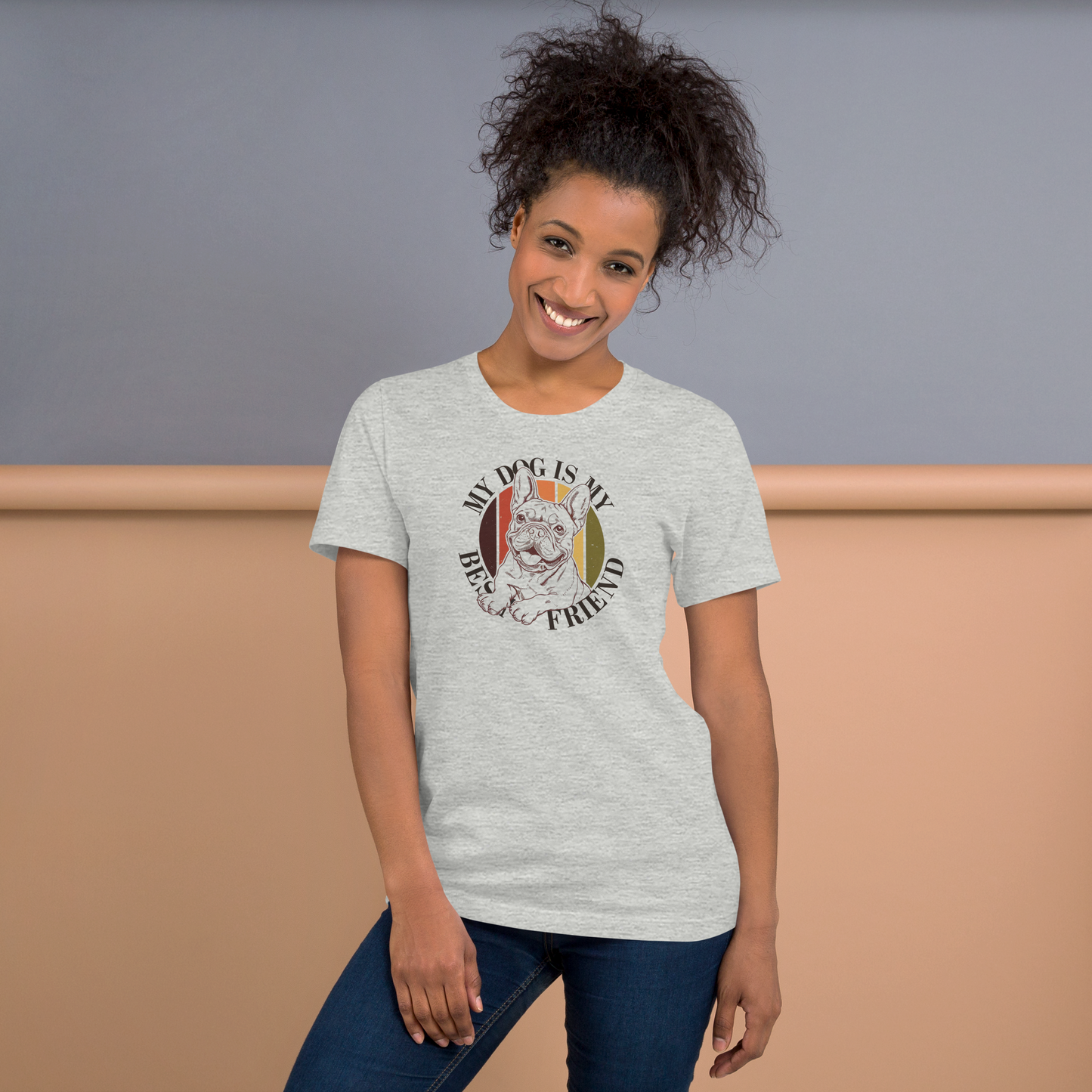 Retro French Bulldog "My Dog Is My Best Friend" Tee – Barry