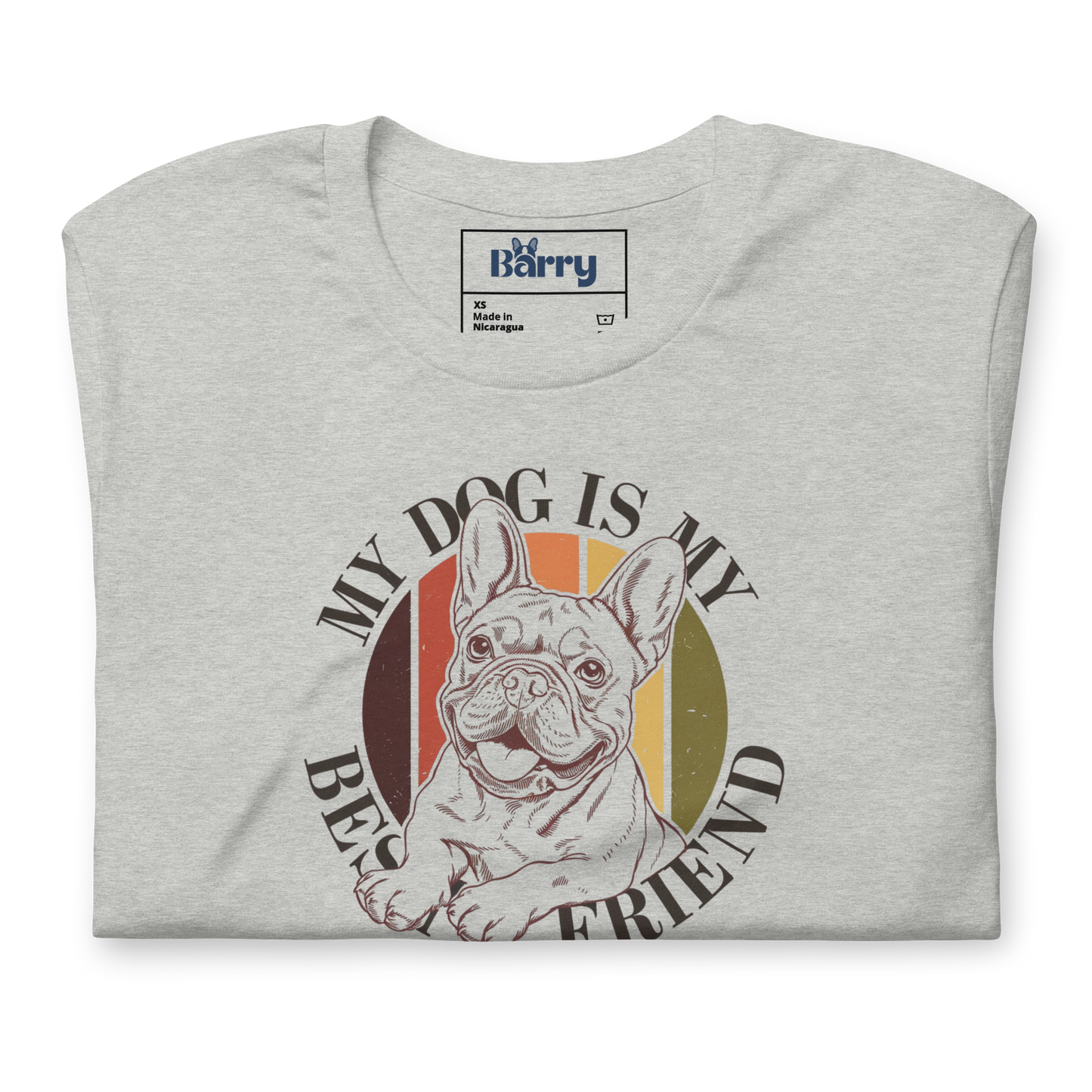 Retro French Bulldog "My Dog Is My Best Friend" Tee – Barry
